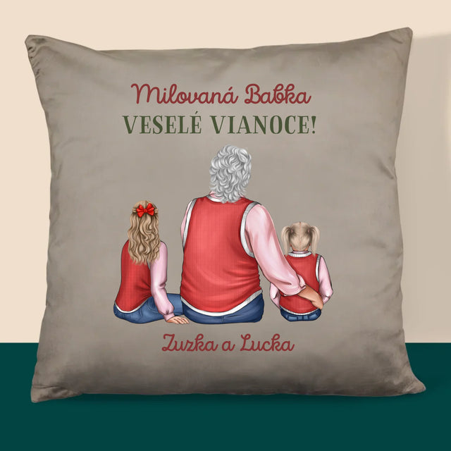 Tvorenie Postavy: Babka Veselé Vianoce - Vankúš 