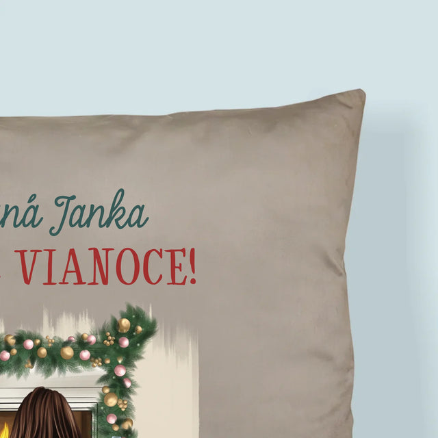 Tvorenie Postavy: Vianočné Kamarátky - Vankúš 