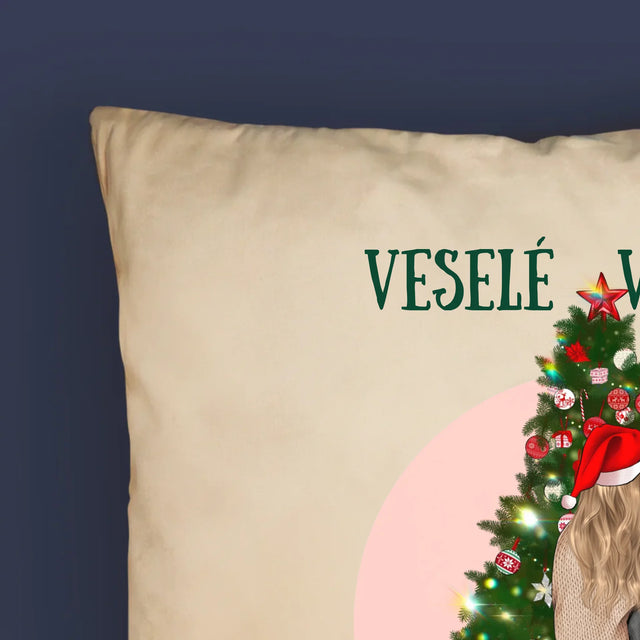 Tvorenie Postavy: Veselé Vianoce Maminka - Vankúš 