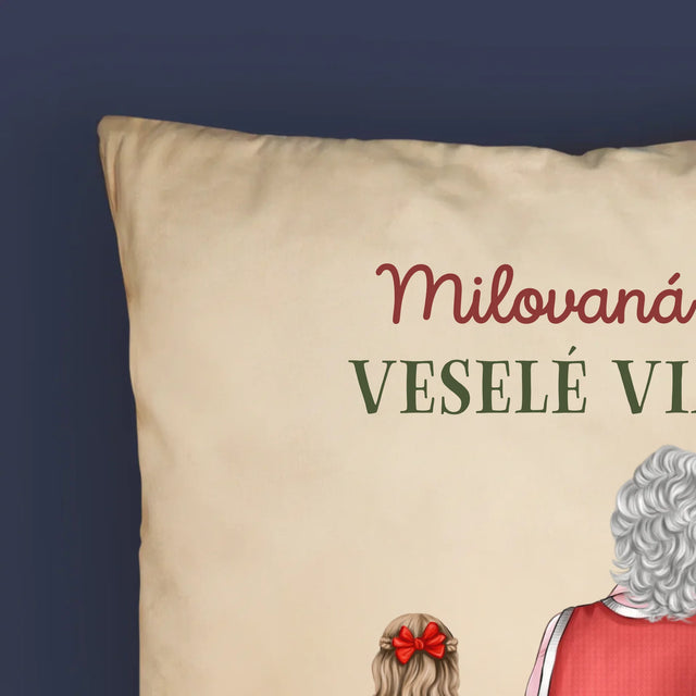 Tvorenie Postavy: Babka Veselé Vianoce - Vankúš 
