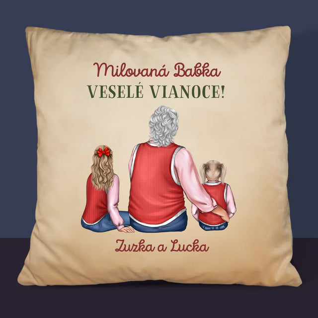 Tvorenie Postavy: Babka Veselé Vianoce - Vankúš 