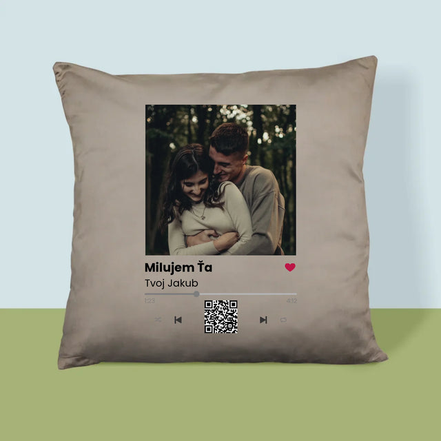 Fotografia A Podpis: Spotify S Qr Kódom - Vankúš 