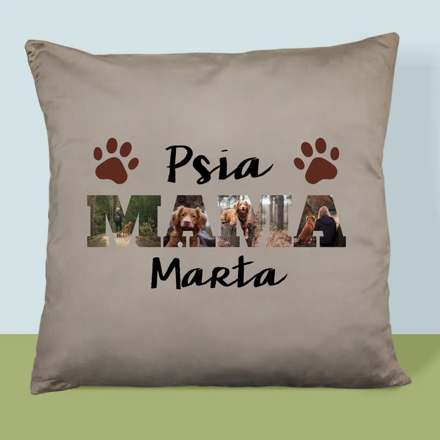 Slovo Z Fotografií: Psia Mama Z Fotografií - Vankúš 