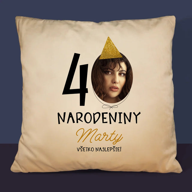 Fotografia A Podpis: 40. Narodeniny Čiapka - Vankúš 