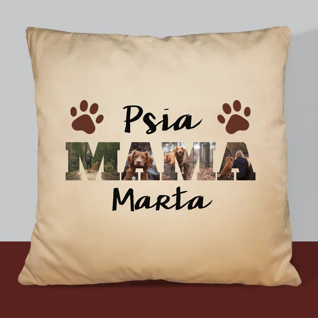 Slovo Z Fotografií: Psia Mama Z Fotografií - Vankúš 