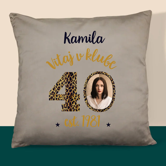 Fotografia A Podpis: Vitaj V Klube 40 - Vankúš 