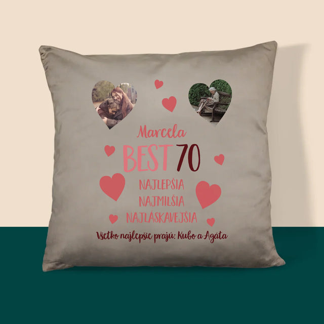Fotokoláž: Best 70 - Vankúš 