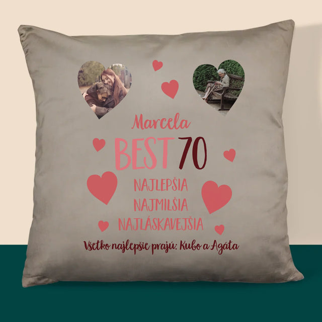 Fotokoláž: Best 70 - Vankúš 