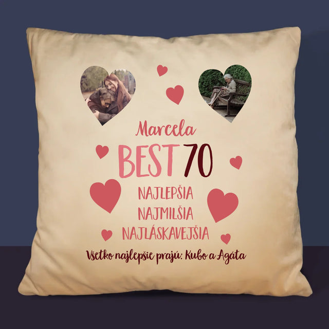 Fotokoláž: Best 70 - Vankúš 
