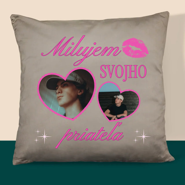 Fotokoláž: Milujem Svojho Priateľa - Vankúš 