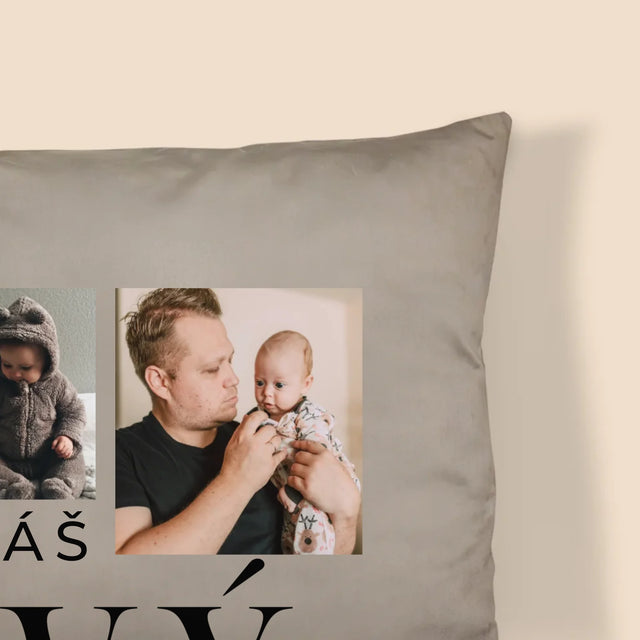 Fotokoláž: Na Prvý Deň Otcov - Vankúš 