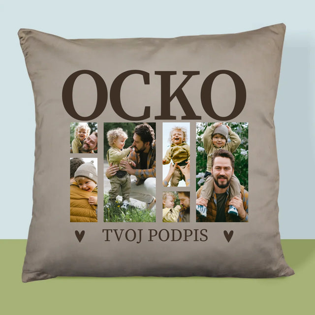 Fotokoláž: Ocko S Podpisom - Vankúš 