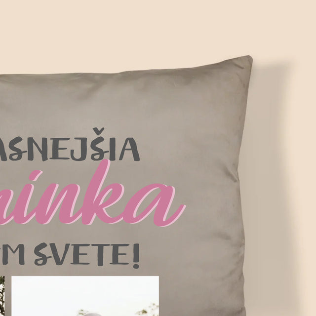 Fotokoláž: Najúžasnejšia Maminka - Vankúš 