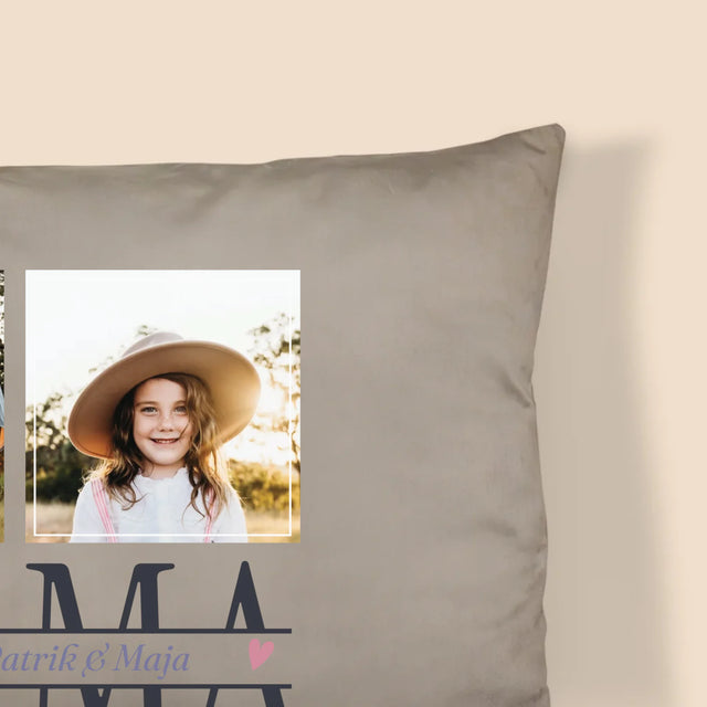 Fotokoláž: Mama Mená - Vankúš 