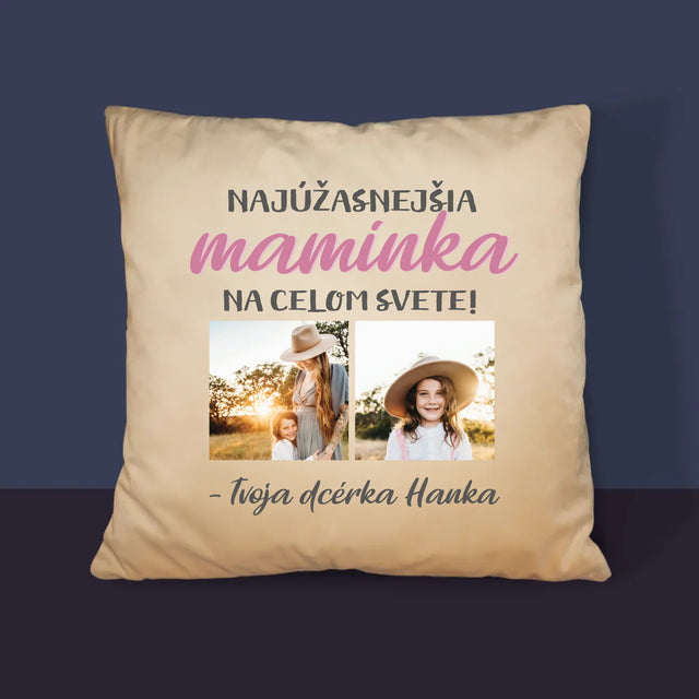 Fotokoláž: Najúžasnejšia Maminka - Vankúš 
