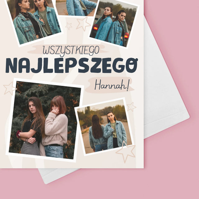 Fotokolaż: Wszystkiego Najlepszego Gwiazdki - Kartka z Życzeniami | DE