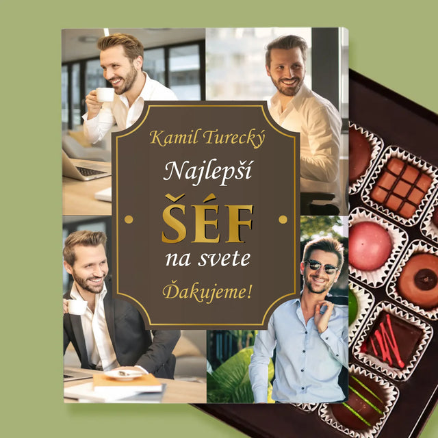 Fotokoláž: Najlepší Šéf Na Svete - Pralinky