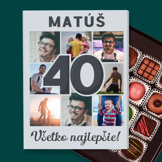 Fotokoláž: 40 Rokov - Pralinky