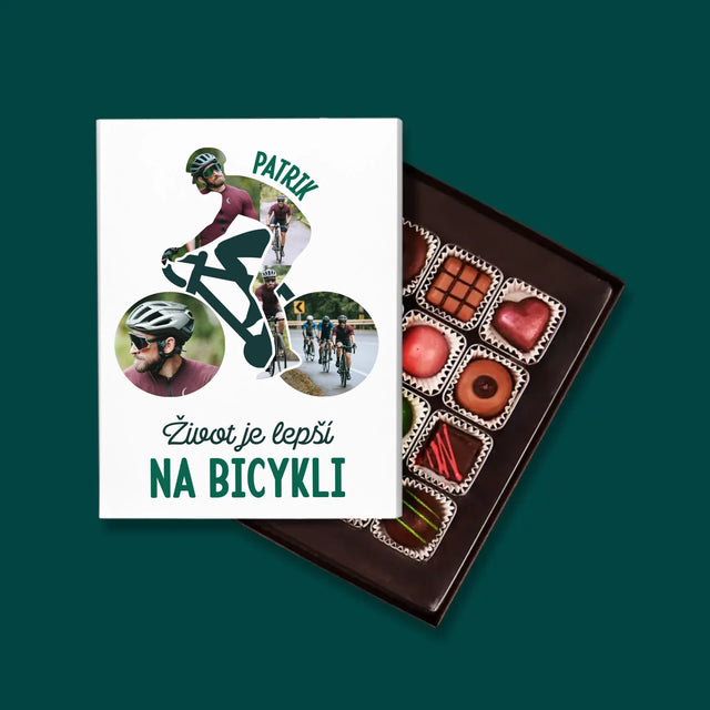Tvar Z Fotografií: Život Je Lepší Na Bicykli - Pralinky