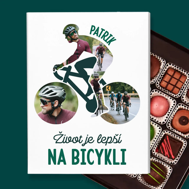 Tvar Z Fotografií: Život Je Lepší Na Bicykli - Pralinky