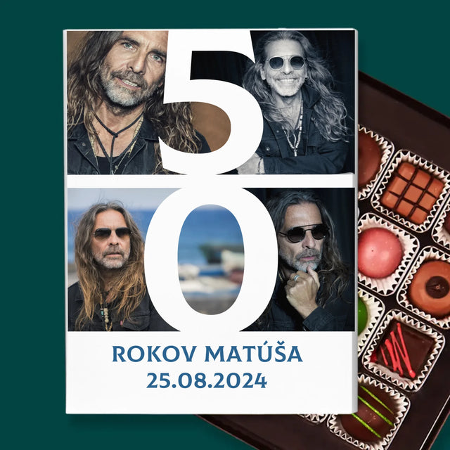 Fotokoláž: 50 Rokov Číslo A Fotografie - Pralinky