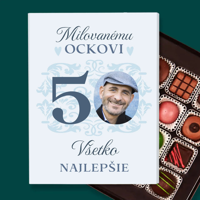 Fotografia A Podpis: Milovanému Ockovi K 50. Narodeninám - Pralinky