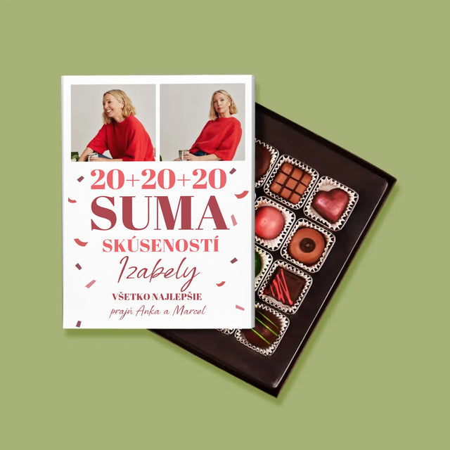 Fotokoláž: Suma Skúseností - Pralinky