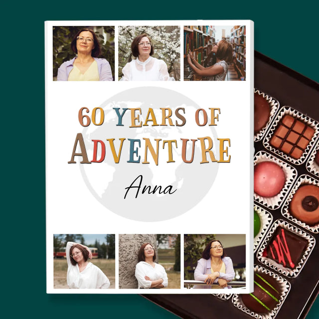 Fotokoláž: 60 Years Of Adventure - Pralinky