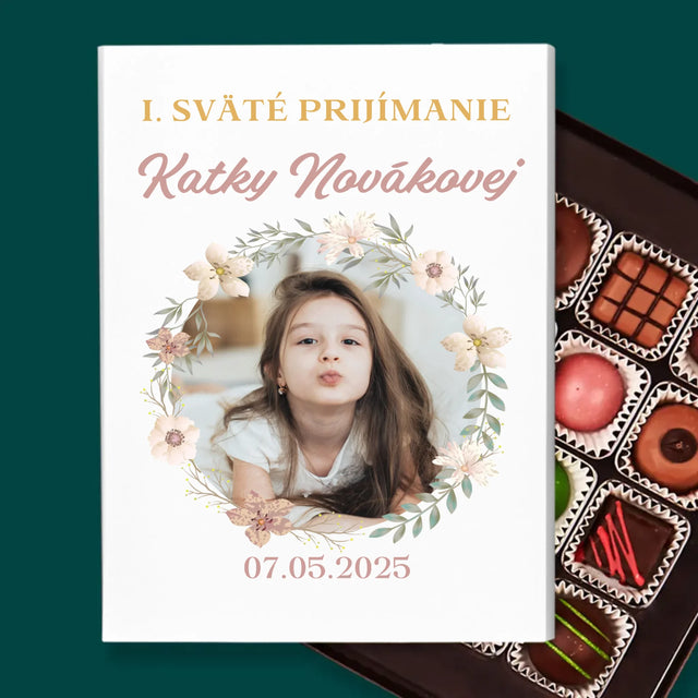 Fotografia A Podpis: Prvé Sväté Prijímanie Kvety - Pralinky
