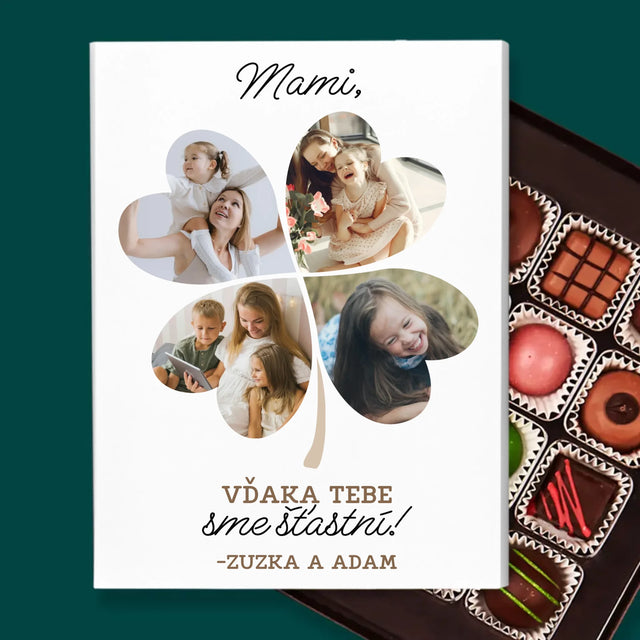 Fotokoláž: Mami, Vďaka Tebe Sme Šťastní! - Pralinky