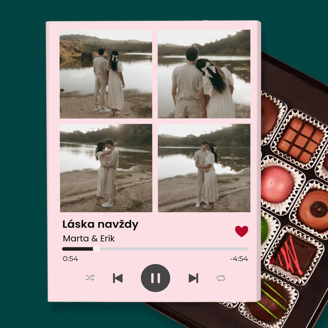 Fotokoláž: Spotify 4 Fotografia - Pralinky
