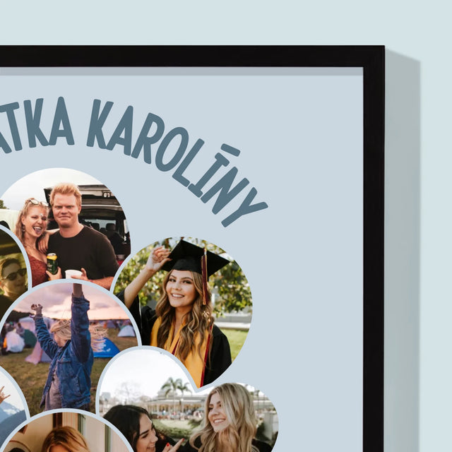 Tvar Z Fotografií: Tridsiatka Balóny - Zarámováná Tlač 30X40 (Vertikálne)