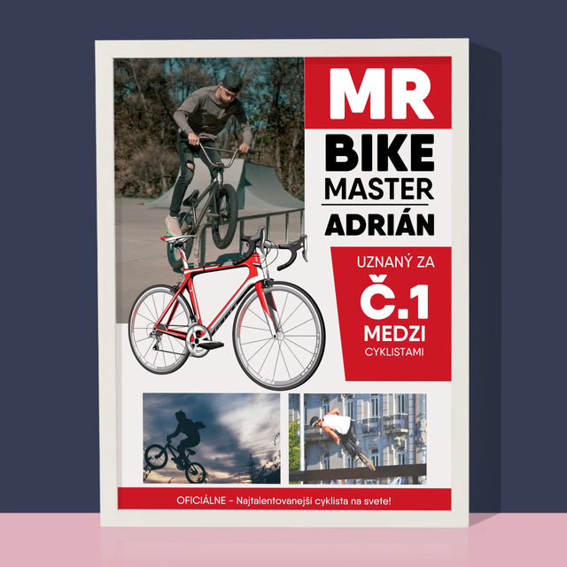 Obálka Časopisu: Mr Bike Master - Zarámováná Tlač 30X40 (Vertikálne)
