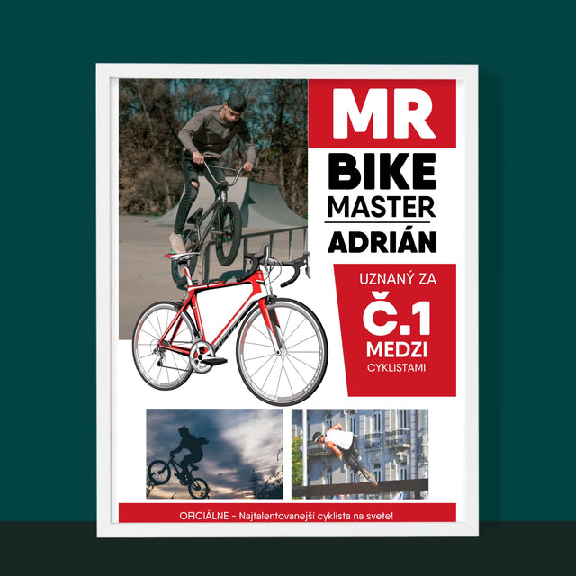 Obálka Časopisu: Mr Bike Master - Zarámováná Tlač 30X40 (Vertikálne)