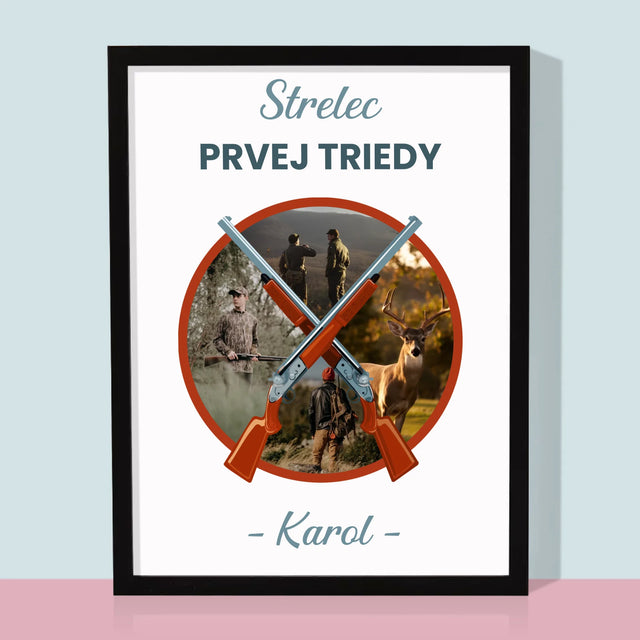 Fotokoláž: Strelec Prvej Triedy - Zarámováná Tlač 30X40 (Vertikálne)