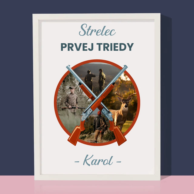 Fotokoláž: Strelec Prvej Triedy - Zarámováná Tlač 30X40 (Vertikálne)