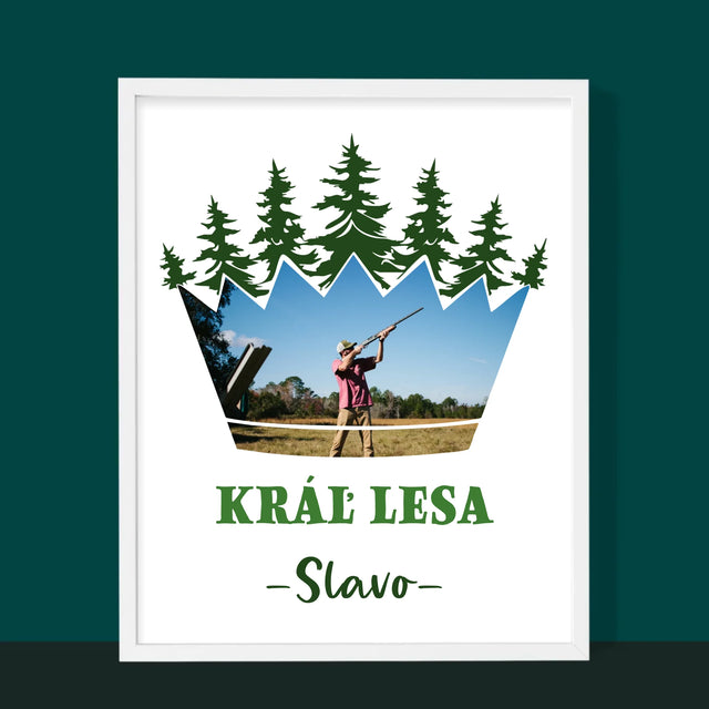 Tvar Z Fotografií: Kráľ Lesa - Zarámováná Tlač 30X40 (Vertikálne)