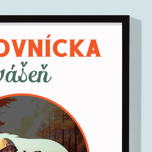 Fotografia A Podpis: Poľovnícka Vášeň - Zarámováná Tlač 30X40 (Vertikálne)