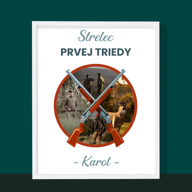 Fotokoláž: Strelec Prvej Triedy - Zarámováná Tlač 30X40 (Vertikálne)