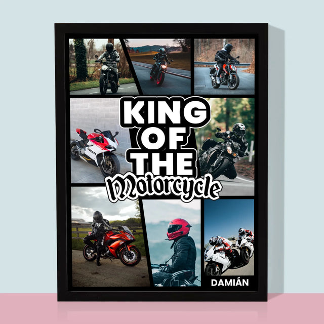 Fotokoláž: King Of The Motorcycle - Zarámováná Tlač 30X40 (Vertikálne)