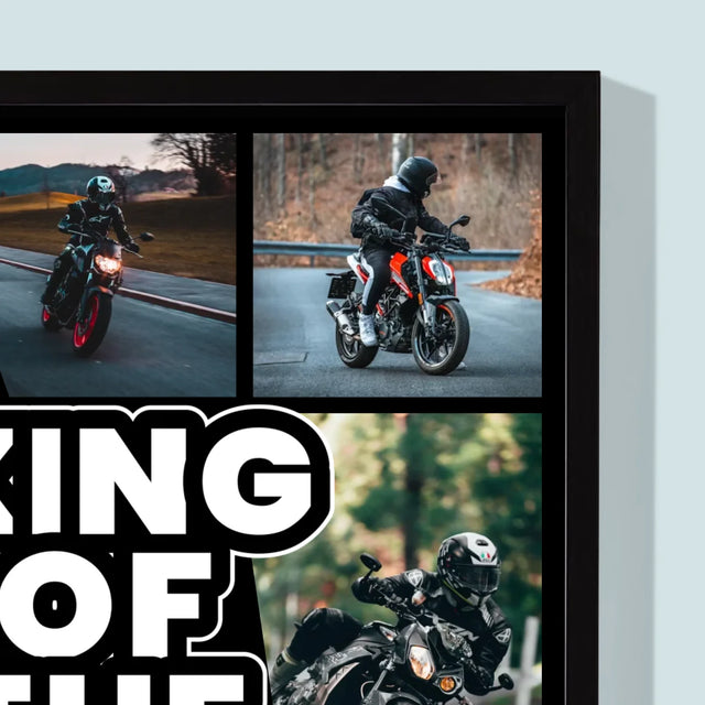 Fotokoláž: King Of The Motorcycle - Zarámováná Tlač 30X40 (Vertikálne)