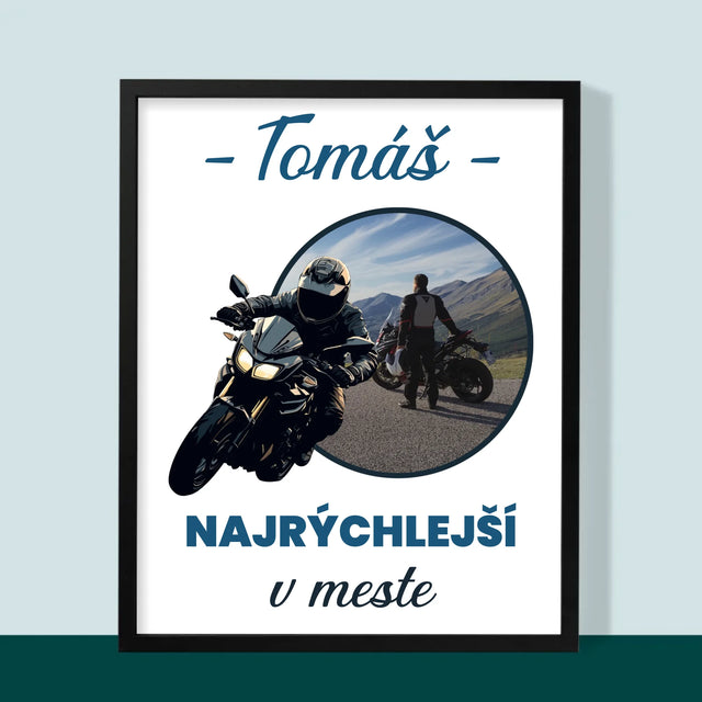 Fotografia A Podpis: Najrýchlejší V Meste - Zarámováná Tlač 30X40 (Vertikálne)