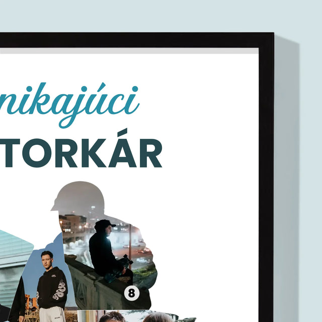 Tvar Z Fotografií: Vynikajúci Motorkár - Zarámováná Tlač 30X40 (Vertikálne)