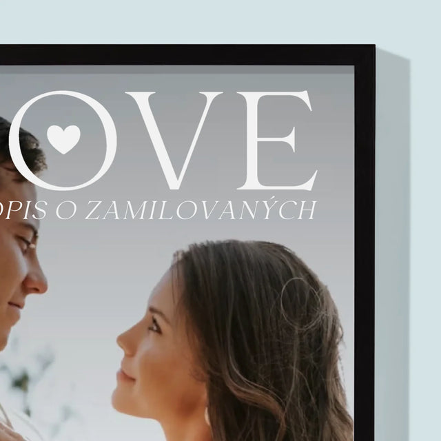 Obálka Časopisu: Love Pre Zamilovaných - Zarámováná Tlač 30X40 (Vertikálne)