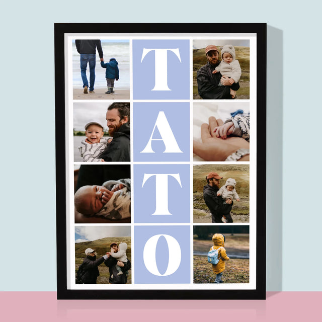 Fotokoláž: Fotografie S Tatom - Zarámováná Tlač 30X40 (Vertikálne)