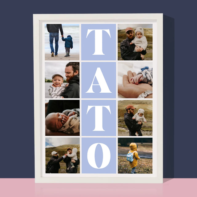 Fotokoláž: Fotografie S Tatom - Zarámováná Tlač 30X40 (Vertikálne)