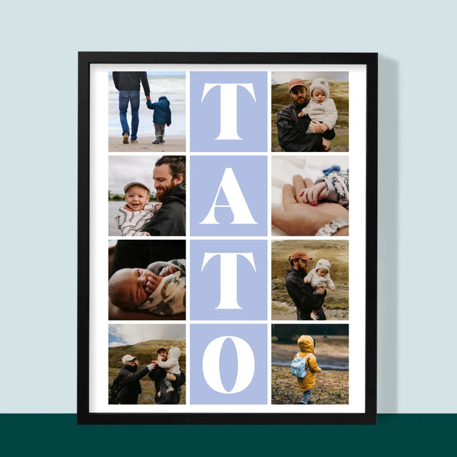 Fotokoláž: Fotografie S Tatom - Zarámováná Tlač 30X40 (Vertikálne)