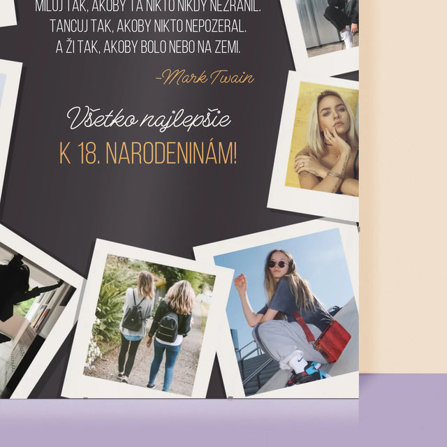 Fotokoláž: Narodeninové Priania - Plagát