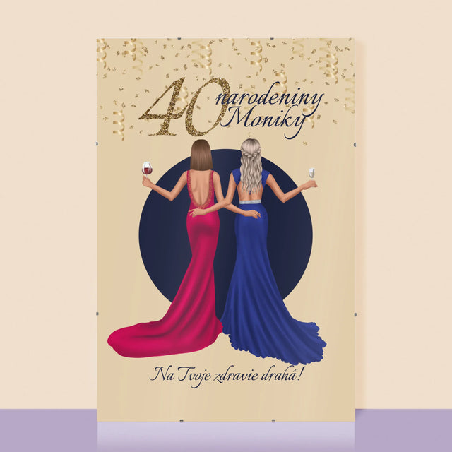 Tvorenie Postavy: 40. Narodeniny Kamarátky - Plagát