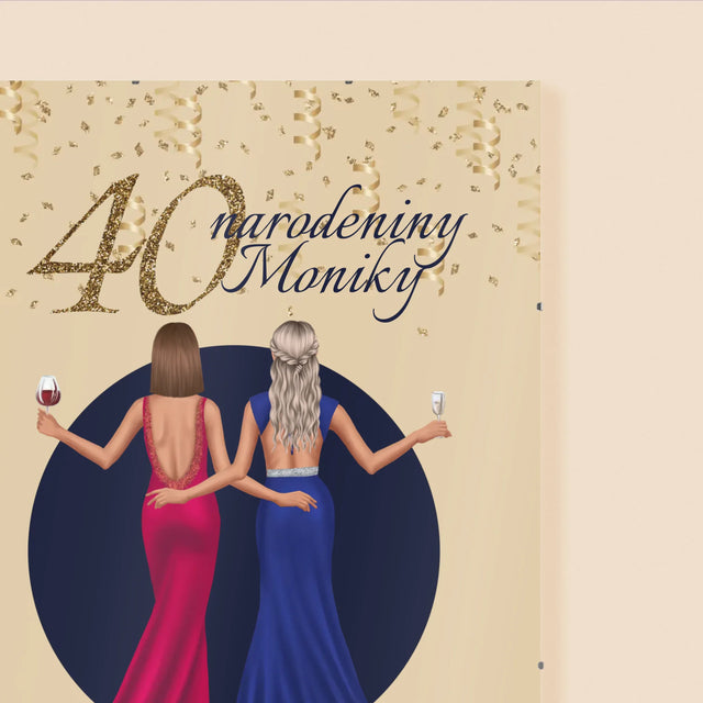 Tvorenie Postavy: 40. Narodeniny Kamarátky - Plagát